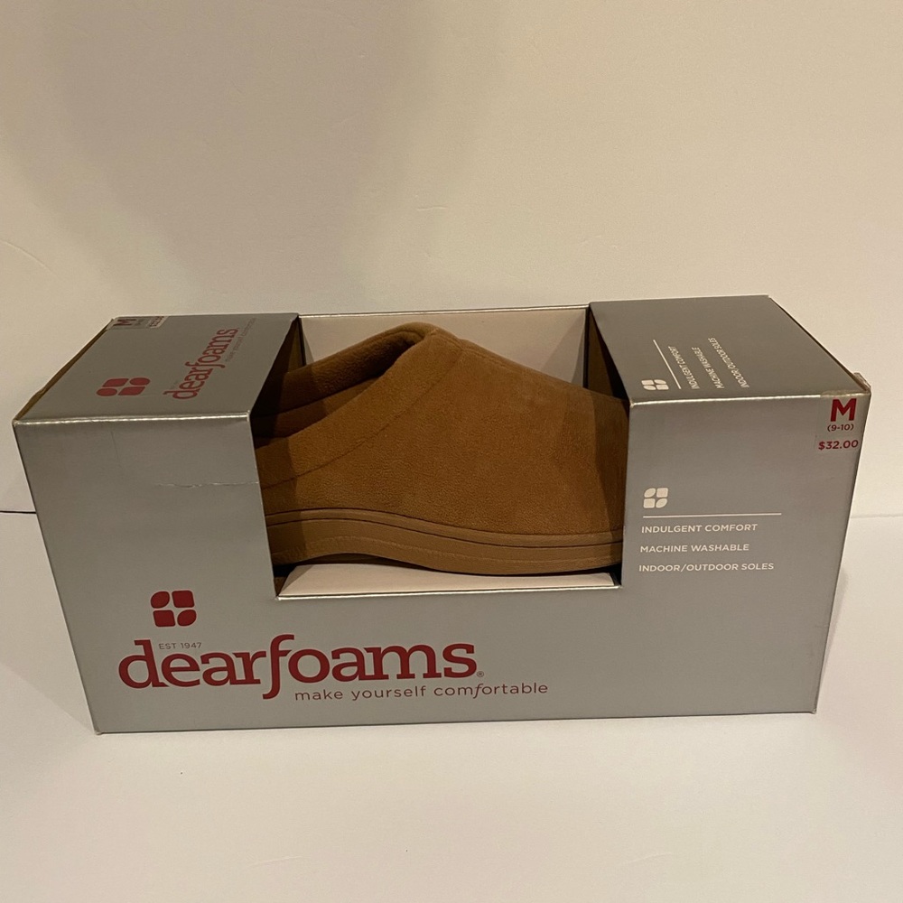 Mens NIB Dearfoam slippers